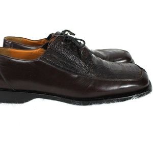 Exotic Ostrich Oxford Shoes Loafers Mezlan 10.5